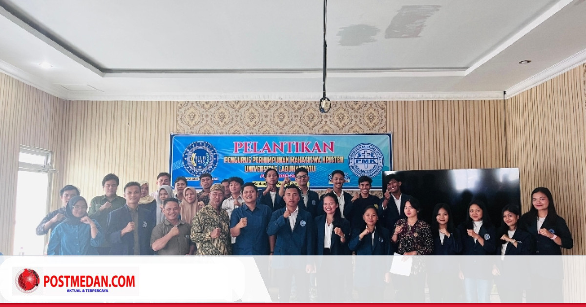 Unit kegiatan mahasiswa Universitas Labuhanbatu PMK, melakukan ...