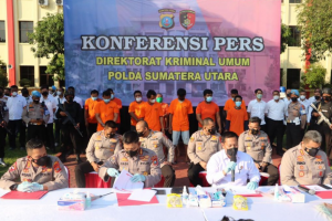 Polda Sumut Bersama 7 Polres Dan Jajaran  Ringkus 63 Pelaku Curat, Curas dan Curanmor (3C), 5 Diantaranya Diber Tindakan Tegas Dan Terukur