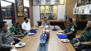 Dandenpom I/1 Pematang Siantar Anjangsana ke Mako Polresta Deli Serdang