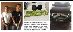 Polda Sumut Sita 99 Kg Sabu diduga Jaringan Internasional