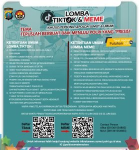Kapolda Sumut Adakan Lomba TIKTOK dan MEME