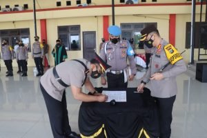 Kapolresta Deli Serdang Pimpin Upacara Pengukuhan Wakapolresta Deli Serdang