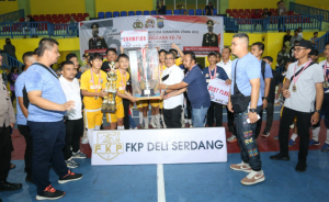 Kapolda Sumut Tutup Turnamen Futsal Dalam Rangka Hari Bhayangkara Ke-76