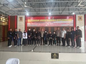 Polresta Deli Serdang Lepas Atlet HAPKIDO Kabupaten Deli Serdang ikuti Kejurnas Ke-5 Tahun 2022