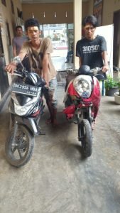Kades Tanjung Harap Gagalkan Aksi Curanmor, 2 Pelaku Diamankan Polsek Dolok Masihul