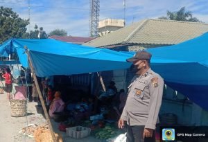 Ops Yustisi, Kanit Binmas Polsek Kotarih Himbau Masyarakat Tetap Patuhi Prokes