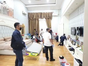6 jam Polda Sumut Geledah rumah Bos Judi Apin BK