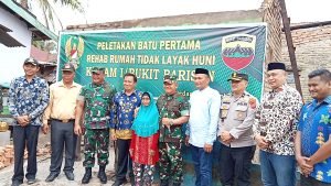 Pangdam I/BB Mayjen TNI Achmad Daniel Chardin SE, M.Si Meletakkan Batu Pertama Dan Rehab Rumah Tidak Layak Huni