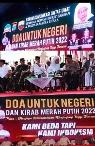 Kirab Merah Putih Dihadiri Habib Luthfi Bin Yahya Dengan Do’a Lintas Agama Untuk Negeri