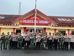 Tingkatkan Sinergitas, Kodim 0204 Berkunjung Ke Polresta Deli Serdang