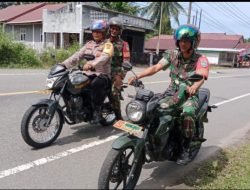 Sinergitas Bhabinkamtibmas Polsek Arongan Lambalek Polres Aceh Barat dan Babinsa