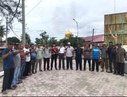 Ketua Fraksi PA DPRA Meninjau Dua Objek Pembangunan Bersejarah pusat Kota Kecamatan Samatiga