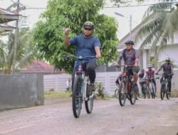 Tingkatkan Imunitas tubuh, Kapolres Serdang Bedagai AKBP Dr. Ali Machfud, SIK, MIK bersama PJU Polres Serdang Bedagai Berolahraga Sepeda (Gowes)
