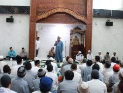 Antusias Wargabinaan yang Beragama Islam Untuk Mengikuti Peringatan Isra Miraj di Masjid At Taubah Rutan Kelas 1 Medan