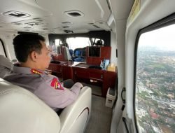 Kapolri Naik Heli Pantau Langsung Arus Mudik di Jalan Tol dan Arteri