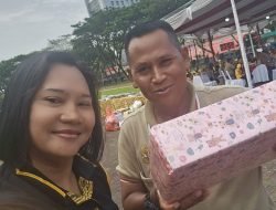 Dalam Acara Olahraga Sinergitas TNI POLRI Kapolsek Medan Tuntungan IPTU. Christin Simakuntak, SS, SH Bersama Denramil 07 Mendan Tuntungan Hadir Bersama