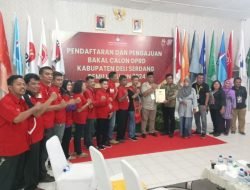 Resmi Mendaftar Di KPU Partai PSI Deliserdang Siap Bertarung Dalam Pelaksanaan Pileg 2024