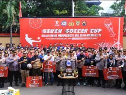 Wujudkan Pemilu Damai 2024, Polri Bersama Wartawan Gelar Bhayangkara Presisi Seven Soccer Cup