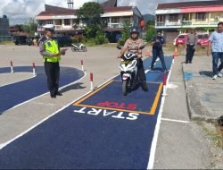 Polres Taput Launching Ujian Praktek Pengurusan SIM Bagi Pengendara Sepeda Motor