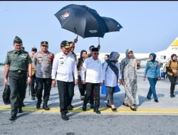 Kapolda Sumut Bersama Pangdam Sambut Kunjungan Kerja Wapres Ma’ruf Amin