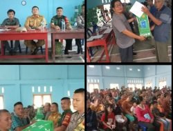 PEMERINTAHAN DESA MUZOI KABUPATEN NIAS UTARA BAGIKAN RATUSAN POMPA HAMA ELEKTRIK UNTUK PETANI