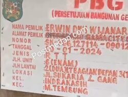 Ijin PBG 6 Pintu di Bangun 9 pintu Perkim Tidur Camat Medan Tembung Bebas Bermain