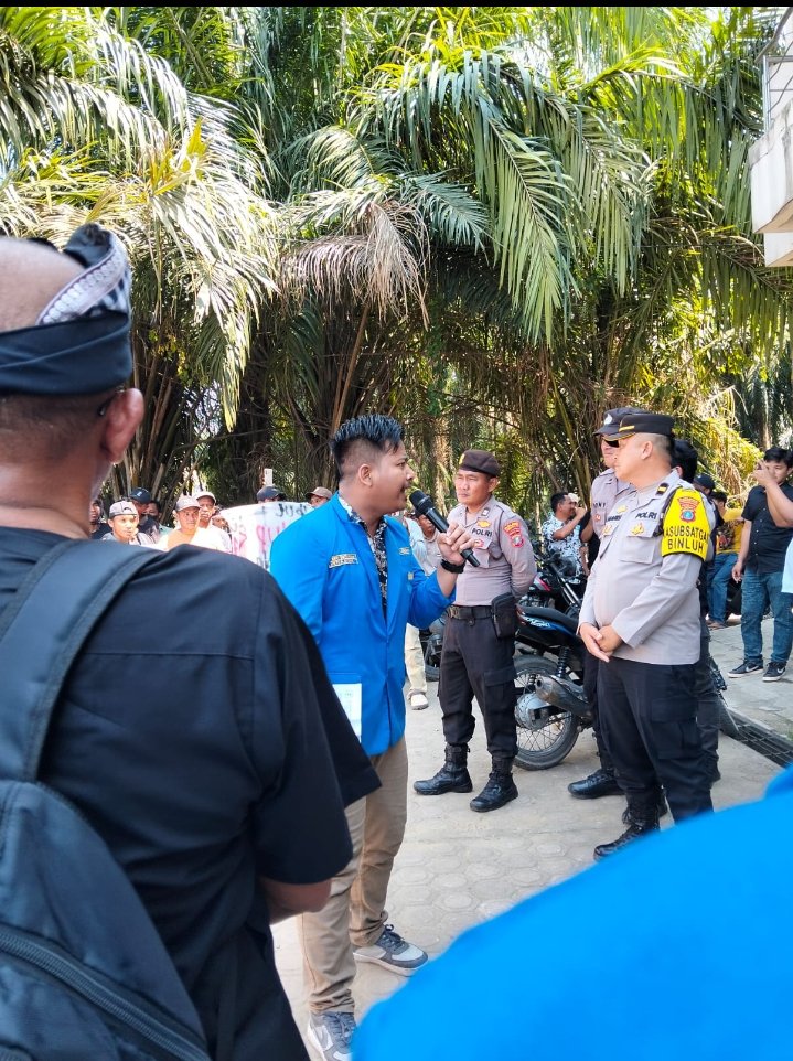 HGU PT nubika bodong PC PMII Labuhanbatu raya serukan aksi kembalikan ke masyarakat