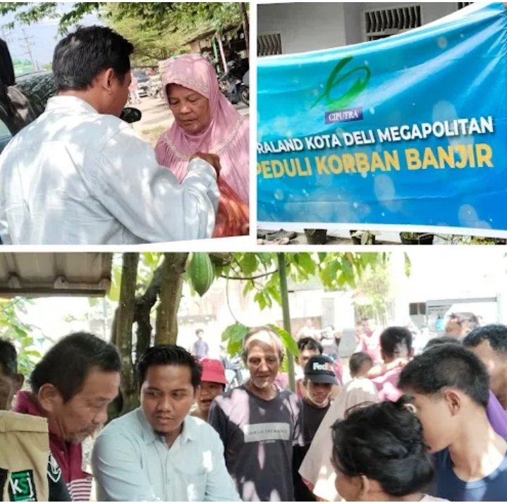 Citraland Deli Maga Politan Tanjung Morawa Peduli Bencana Banjir Deli Serdang Sumut